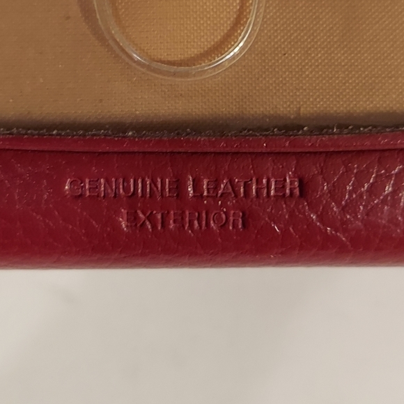 Vintage Buxton pebbled leather double zip accordion style wallet - Picture 9 of 13